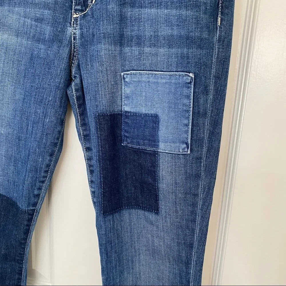 NWT Joe’s Jeans Daisy Patchwork Mid Rise Skinny Ankle Jean 30 - Picture 7 of 15